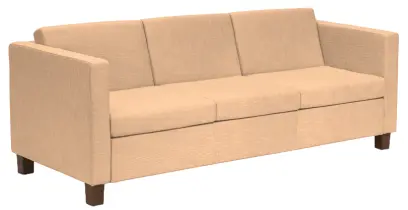 BOGA - 3 sedací souprava, koženka BLOOM B 027 - koženka krémová